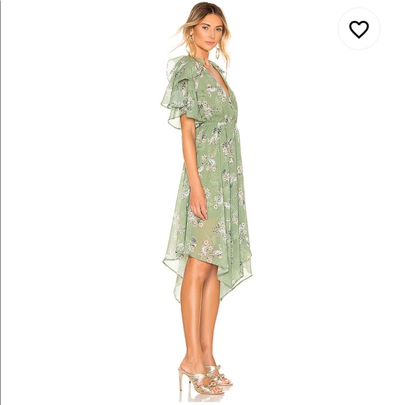 Cecilio Dress in Sage Floral - Picture 2 of 6